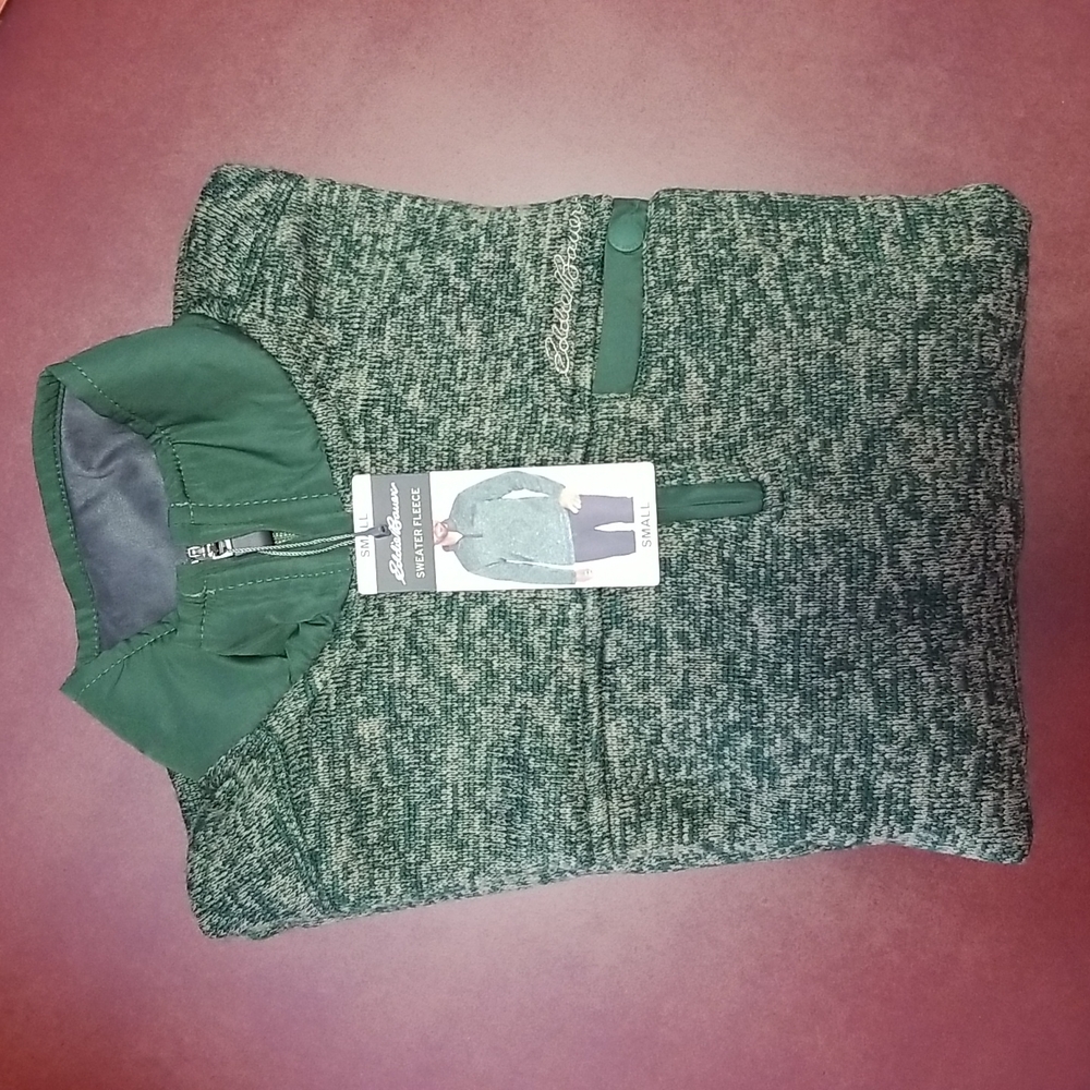 1/4 zip fleece pullover sweater